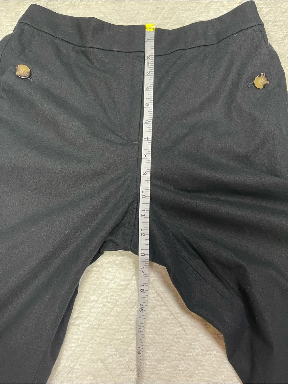 J. Crew black linen